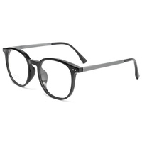 Lunettes à monture TR90 ultra-légères et transparentes grises Nouveau style de maquillage Ins tendance pour femmes et hommes Match de forme de visage en diamant