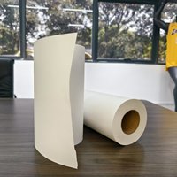 Rouleau de papier transfert thermique 21 cm 100 grammes, papier de sublimation pour vêtements, parapluies, plafonds