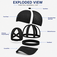 Gorra de Béisbol Dymf al por Mayor con Láser para el Cabello, 6 Paneles, de Alta Calidad, con Logotipo Personalizado, de Poliéster, para Exteriores, para Mujer