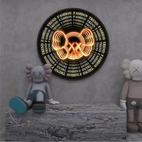 Miroir Infini Personnalisé RGB 3D, Miroir Infini Rond Multicouche, Enseigne Néon Personnalisée avec Logo d'Entreprise, Décoration Lumineuse Néon en Acrylique