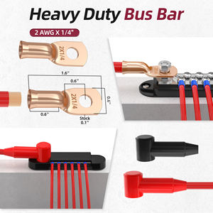 150A медный Шинный Изолятор 12 В клеммный блок шины M6 шинный распределительный блок шинный блок с винтом 12x8 - Product Image 5