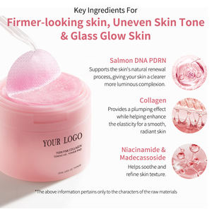 OEM somon DNA PDRN pembe kore jel Toner kollajen jöle ped Niacinamide yatıştırıcı düzensiz cilt tonu yüz bakımı kollajen 70 pedleri - Product Image 4