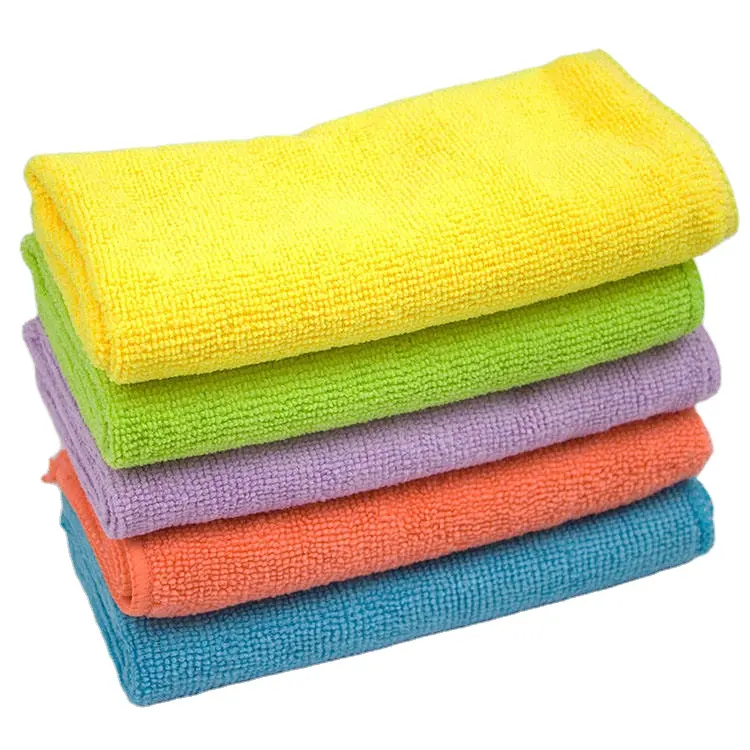 Microfiber Kitchen Common Dish Cloth Towel Making Fabric Terry Cotton Tea Towel For Cleaning Cloth With Logo