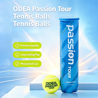 Ballons de tennis de qualité supérieure 2026 ITF ODEA, série Passion, qualité tournoi, durables, 4 balles par boîte
