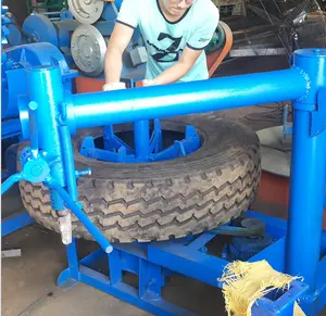 Good price New Recycled tire primary processing equipment Rubber recycling Waste tire ring cutting machine for Truck tire