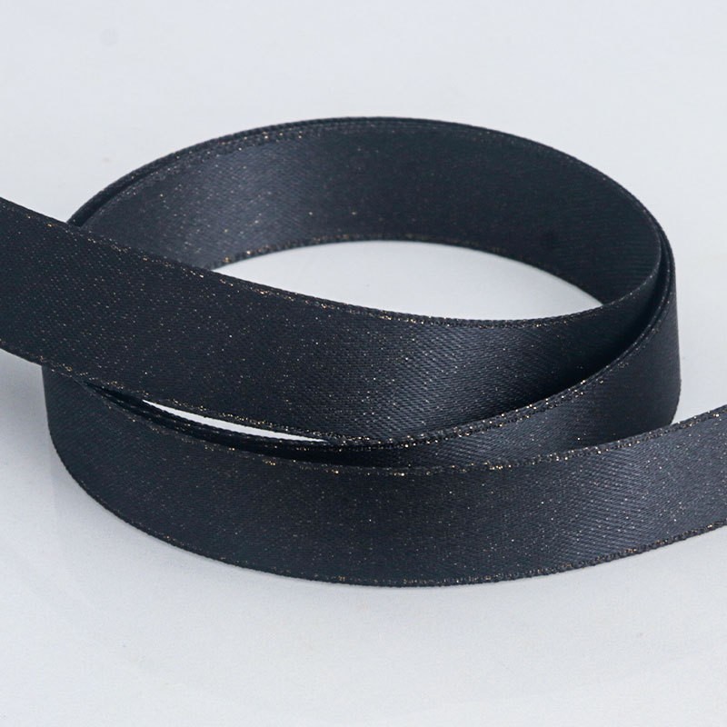 Tissage Or Noir - 2,5 cm