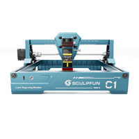 SCULPFUN C1 3W Máquina de Grabado Láser Portátil para Impresión de Logotipos, Mini Máquina de Grabado Láser Personalizada para Pequeñas Empresas
