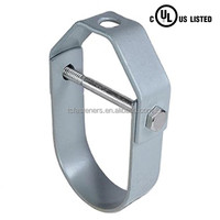 Collier de suspension pivotant en acier au carbone pré-galvanisé pour tuyaux de système de protection incendie, pour tuyaux de sprinklers de lutte contre l'incendie