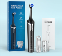 Machine de blanchiment des dents de polisseuse multifonctionnelle rechargeable portable avec brosse à dents pour le nettoyage des dents en plastique