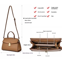 Sac à bandoulière grande capacité pour femme, best-seller, avec doublure en polyester, certifié REACH, sac à main tendance transfrontalier
