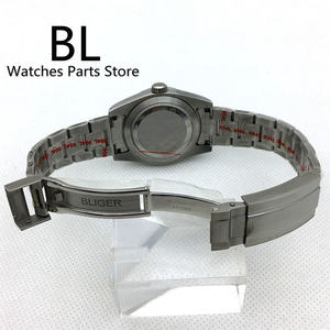 Reloj de Hombre BLIGER de 36 mm/39 mm, Automático, de Lujo, para Buceo, Cristal de Zafiro, Esfera Azul con Diseño de Araña, Luminoso Verde, Cepillado - Product Image 4