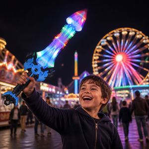 Épée Lumineuse Tournante de 24 Pouces avec Sons de Combat, 6 LED, Rotation à 360 Degrés pour Enfants, Cadeau de Noël, Fête d'Anniversaire, Vente en Gros - Product Image 3