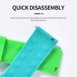 스마트 시계를위한 20mm 22mm 도매 맞춤형 하이 퀄리티 친환경 스포츠 시계 밴드 - Product Image 6