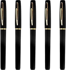Bolígrafos Personalizables VANTUR, Bolígrafo de Gel de Plástico Negro con Ancho de Escritura de 0.7 mm, Tinta Negra para Oficina y Escuela - Product Image 1