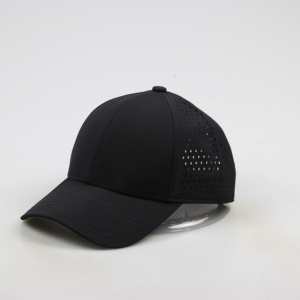 หมวกกอล์ฟกีฬาแบบมีโลโก้ยาง 5-6 แผง ขายส่ง หมวกเบสบอลแบบเรียบ กันน้ำ เจาะรูด้วยเลเซอร์ - Product Image 2