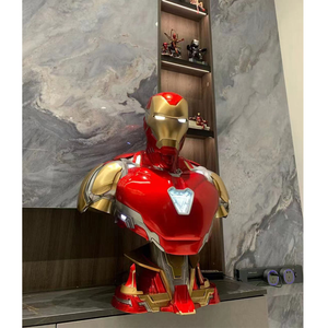 Statue en résine demi-corps de l'héroïque personnage d'anime Iron Man MK50 pour la décoration de bureau, de maison et comme cadeau - Product Image 1