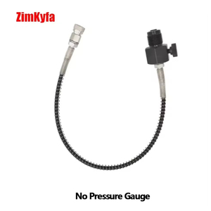 Adaptador de Carga para Estación de Llenado de Aire Comprimido Scuba G5/8"DIN 232/300BAR con Acoplador Hembra de Conexión Rápida de 8mm Sin Manómetro - Product Image 3