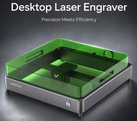 Máquina de Grabado Láser Encerrada de 20W para Manualidades y Negocios, Madera, Acrílico, Cuero, 400x380mm, Genesis-F, Tipo de Escritorio
