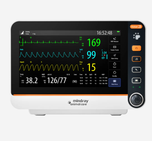 Mindray Vetal 3 Portable Veterinary Monitor Multi-Parameter Vital Signs Monitor for Animals
