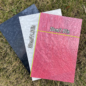 Lot de feuilles acryliques nacrées, épaisseur 3 mm, 200x300 mm, matériau plastique marbré, adapté à la découpe laser pour les créateurs de projets - Product Image 2