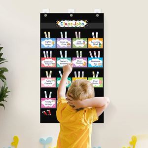 Ensemble de tableaux de rangement de classe avec 17 poches, tableau des tâches de classe durable pour les enseignants et les élèves du primaire - Product Image 6