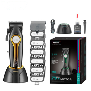 Cortadora de Pelo VGR V-010 con Motor BLDC de 7500 RPM, Recortadora de Barba Inalámbrica Profesional para Salón, Afeitadora - Product Image 2
