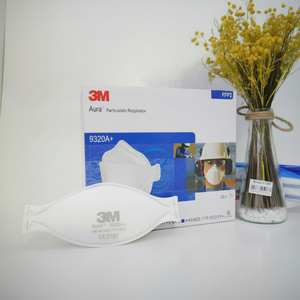 Mascarilla 3M 9320A+ con Tela No Tejida para Protección Respiratoria Contra Partículas de Polvo y Líquidos No Volátiles - Product Image 1