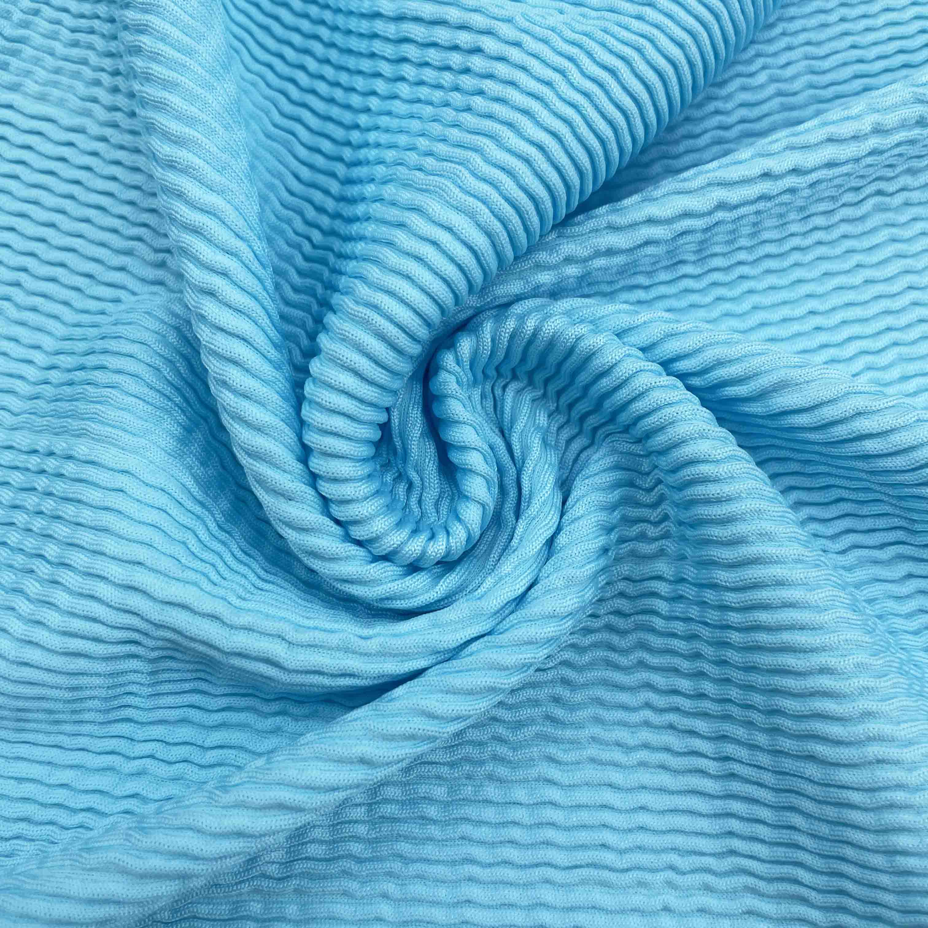 Wave Jacquard Swimsuit Fabric Knit Jacquard Fabric Spandex Nylon Fabric For Swimwear Intimates Garments