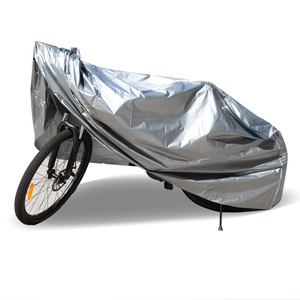 Funda para bicicleta 230x130cm impermeable gris plateado plegable para bicicletas de carretera protección exterior - Product Image 1