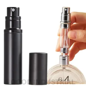 Parfüm Atomizer için doldurulabilir taşınabilir boş 5ML lüks deri Mini koku pompa şişesi püskürtücü seyahat Atomize