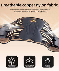 Soporte Lumbar Reforzado con Placa de Acero de Alta Resistencia e Infusión de Cobre, Ajustable, para Protección de la Espalda - Product Image 6