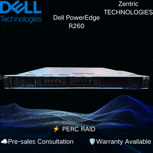 Servidor en rack Dell PowerEdge R260 1U original con procesador Intel Xeon E-2400, memoria DDR5 ECC y almacenamiento SSD para empresas y licitaciones. - Product Image 4