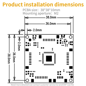 Tamaño mini 38*38mm, placa de interruptor de red pequeña de 8 puertos 100M MX1.25 puerto de red de asiento de fila módulo de expansión de comunicación Ethernet - Product Image 5