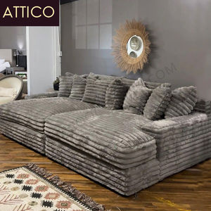 <span class=keywords><strong>Sofa</strong></span> kedap udara ukuran besar ganda <span class=keywords><strong>Sofa</strong></span> ruang tamu furnitur ruang tamu kursi malas kain Corduroy tempat tidur bioskop - Product Image 1