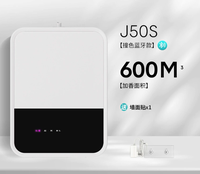 Diffuseur d'arômes intelligent à brume fine avec Bluetooth et contrôle par application, design mural à brancher pour usage commercial