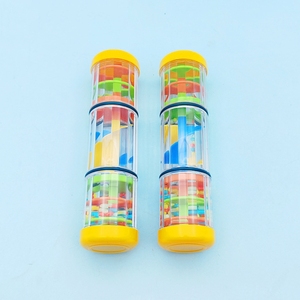 En gros, Instrument de percussion Orff Rainmaker en plastique transparent à 3 sections, avec tube à billes visibles - Product Image 4