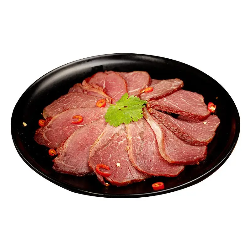 सस्ते कीमत चीन कारखाने 250G स्वादिष्ट दम किया हुआ गोमांस पकाया मांस मांस के लिए बिक्री