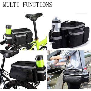 Bolsa de maletero para bicicleta BSCI, alforjas impermeables para ciclismo, bolsa para portaequipajes de 7L, bolsas para asiento trasero, accesorios para bicicleta, color negro - Product Image 6