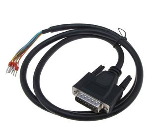 Cable de Extensión Serial Macho DB15 26AWG, Conector Adaptador Chapado en Oro, Extremo de Cable Desnudo, Herramienta de Diagnóstico Automotriz, Personalizable - Product Image 5