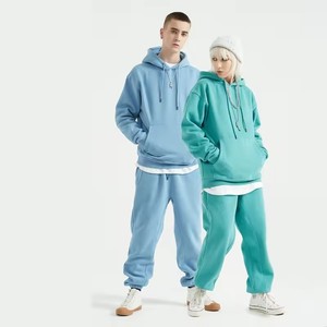 เสื้อฮู้ดสำหรับผู้ชายผ้าคอตตอน15% 85% 300ก. เสื้อสวมหัวสีพื้นโลโก้ตามสั่งทำจากโพลีเอสเตอร์ - Product Image 3