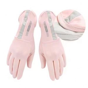 Women Thin Ice <b>Silk</b> Anti-ultraviolet Dew Finger Touch Screen Driving Riding Non-slip Breathable <b>Gloves</b> Summer Sunscreen <b>Gloves</b> - Product Image 2