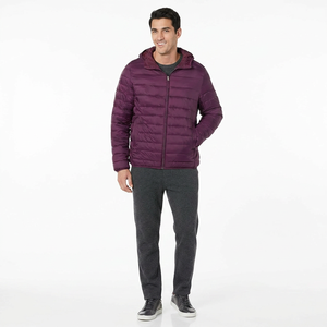 Thick Quilted <b>Mens</b> Puffer <b>Jackets</b> <b>Long</b> Hooded Winter Coat Lightweight Outdoor Warm Stylish Outerwear - Product Image 1
