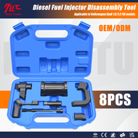 Kit de 8 outils de réparation automobile en acier à haute teneur en carbone pour démontage d'injecteurs diesel pour Volkswagen Audi 1.6 2.0TDI