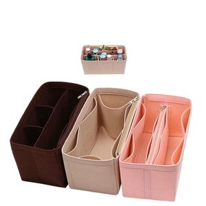 Fashion Candy Pattern Open Closure Felt Bag Insert Organizer Purse Liner <b>HandBag</b> Shaper for Tote Bag - Product Image 1
