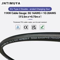 Nouveaux adaptateurs de câble de charge pour voiture électrique JNTIMUYA 32A 16A Double pistolet Mode 3 Type 2 TPU pour remplacement/réparation de chargeur VE
