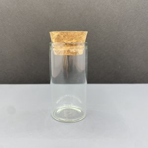 Flacons en verre transparent de 30 ml, tubes à essai avec bouchon en liège, bouteilles en verre vides - Product Image 6