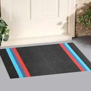 custom design non-slip china outside entrance pvc teslin loop door mat carpet for home entrance