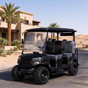 Voiturette de golf électrique personnalisée 4 places avec batterie au lithium pour navette de passagers dans les parcs et zones scéniques - Product Image 1