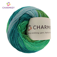 Charmkey Cheap Price Dyed Knitting Natural Pure 100% Cotton Wool Spun Yarn for Hand Knitting or Crochet