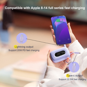 <span class=keywords><strong>Batterie</strong></span> <span class=keywords><strong>externe</strong></span> portable <span class=keywords><strong>magnétique</strong></span> sans fil 22,5 W à charge rapide 10000 mAh pour appareils intelligents - Product Image 3